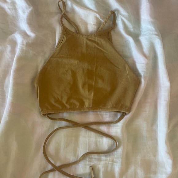 Green Halter Top - Picture 1 of 3